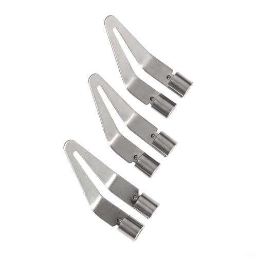 Entgoinggo Lot de 3/5 têtes lisses pour outil de soudure en plastique, kit d'accessoires de soudure pour soudure et réparation de soudure en plastique (3 pièces)
