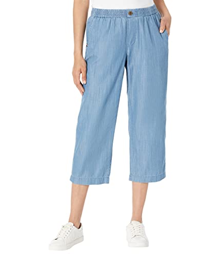 Tommy Hilfiger Women's Chambray Pants With Pull Up Loops