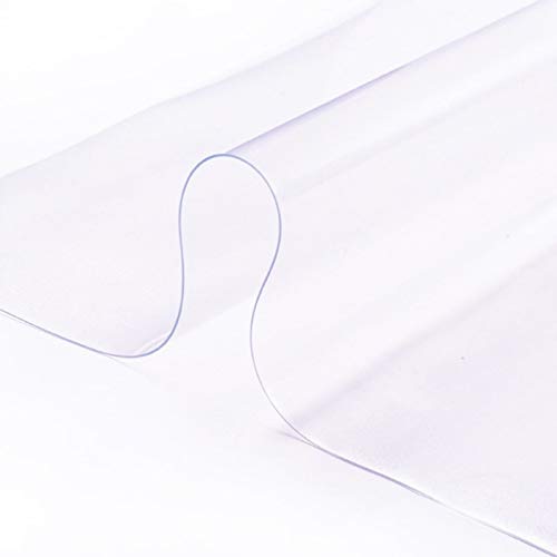 PVC Placemat Soft Glass Tablecloth Transparent Waterproof Oilproof PVC Placemat Soft Glass Tablecloth Tea Table Mat，Size：90x150cm(Transparent 1mm) (Color : Frosted 1mm)