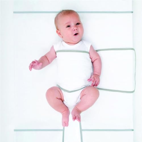 Image of NoJo Safe Sleep Swaddle Blanket for Crib Safety for Newborns and Infants - Safe, Anti-Rollover Blanket, White, 1 Count (Pack of 3)