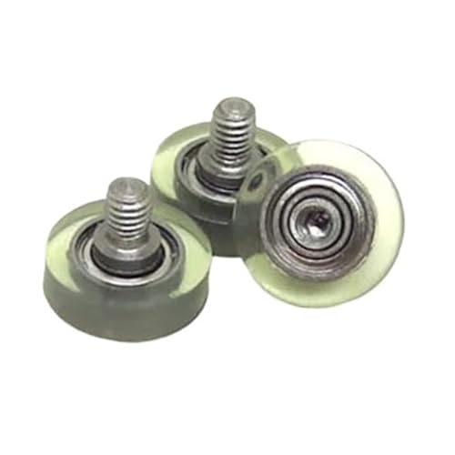 Roulement rigide à billes polyuréthane 10mm OD galet de guidage fileté M3