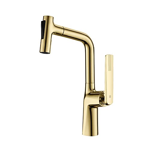 Grifo de cocina extraíble giratorio de 360 grados para un fácil lavado, diseño elegante, ahorro de agua, perfecto para uso doméstico y comercial