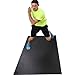Square36 Large Exercise Mat 6 Ft x 3 Ft (72" x 36"). Designed for Home Cardio Workouts with or Without Shoes. Ideal for Cardio, Aerobics, HIIT, TAM. Square36 Fitness Mat.
