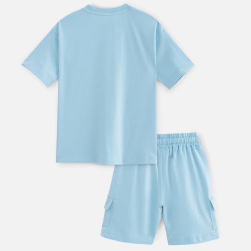 Image of Nap Chief Kids Cotton Printed Co ord Sets for Boys & Girls, T Shirt and Shorts for Casual Wear