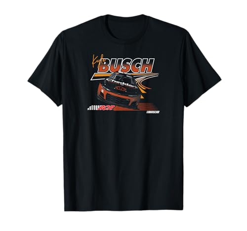 NASCAR - Kyle Busch RCR Race Lines Black T-Shirt