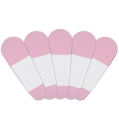 LORMAY 5 Pcs Silicone Face Mask Brushes, Portable Applicators for Facials, Mud, Clay Mask, DIY, Modeling Mask, Body Lotion, and BB CC Cream (Pink)