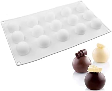 JasCherry Round Ball Shaped Silicone Moulds Baking Bakeware Mold for Cake, Dessert, Soap, Jelly, Bread, Pudding, Muffin #2
