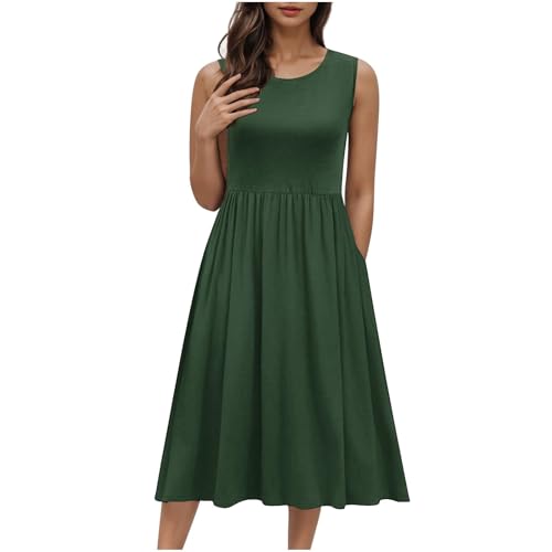 green emerald velvet dress Green Tropical Print Midi Dress - All Dresses