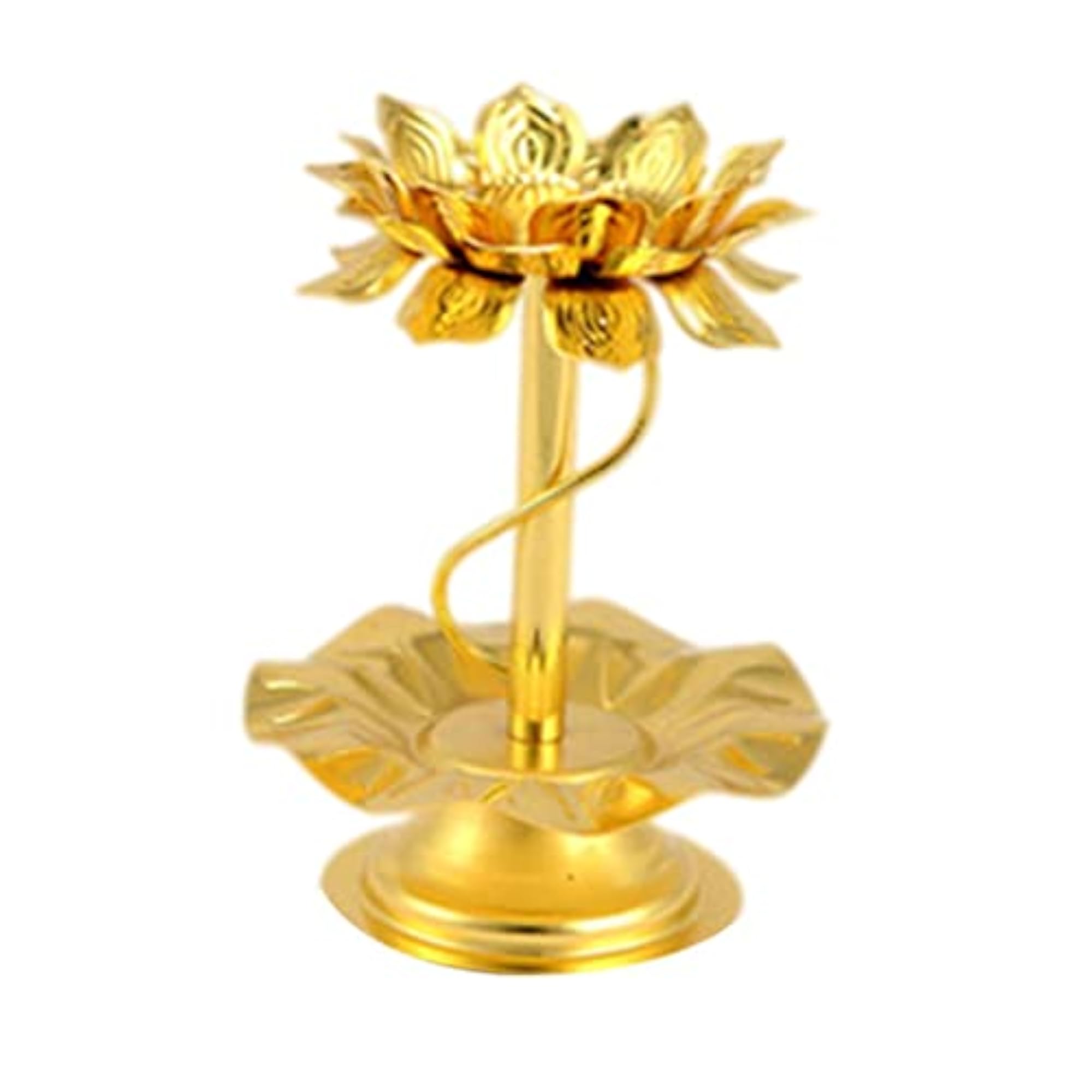 Decorative Lotus Candle Holder, 4 Inch
