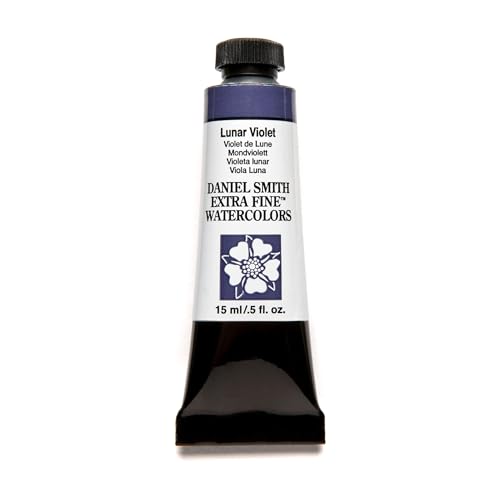 DANIEL SMITH Extra Fine Watercolor 15ml Paint Tube, Lunar Violet, 0.51 Fl Oz (Pack of 1) by DANIEL SMITH - Used condition - US$13.00