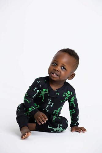 Image of MONICA + ANDY One Piece Baby Pajamas, 100% Organic Baby Clothes for Girls and Boys, Sizes For Newborn and Infant