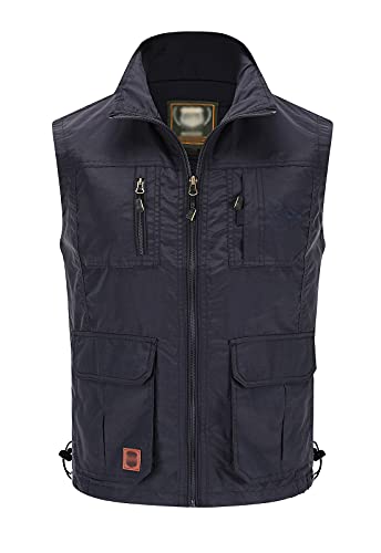 Image of Hbufnha Mens Lightweight Vest Work Travel Safari Sport Jacket Padded Puffer Vest