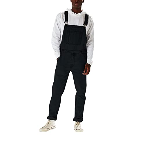 Pantalones vaqueros con tirantes altos tipo mono de trabajo cómodo