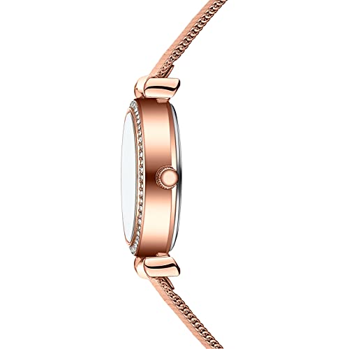 NIBOSI-Womens-Watches-Analog-Rose-Gold-Dial-Watches-for-WomenLadiesGirls-Stylish-Diamond-Wrist-Watch-with-Mesh-Band-Gift