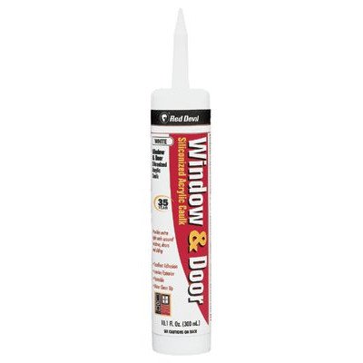 Window, Door & Siding Sealants - 10.3fl oz clear caulksilicon acr [Set of 12]