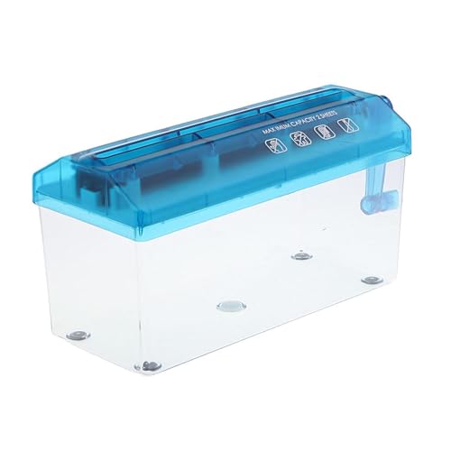 AUYXSSZ Trituradora de Papel doméstica, práctica y fácil de Usar, Mini trituradora de Oficina con manivela, Herramienta portátil para Cortar Documentos.