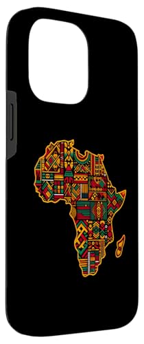 Carte de l'Afrique colorée et cool pour hommes et femmes, Kente African Lover Coque pour iPhone 14 Pro Max – vue 3