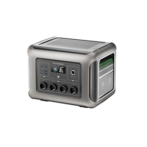 ALLPOWERS R2500 V2 Tragbare Powerstation mit 4 2500W AC Ausgängen, 1920Wh LiFePO4 Generatoren, 1 Std 100% Schnell Aufladen Solargenerator, USV Batterie Backup für Zuhause Camping Wohnmobil