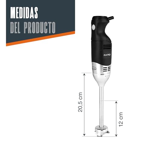Batidor Rapid Lacor 69920 de acero inoxidable de 8 velocidades y 220W de potencia 3