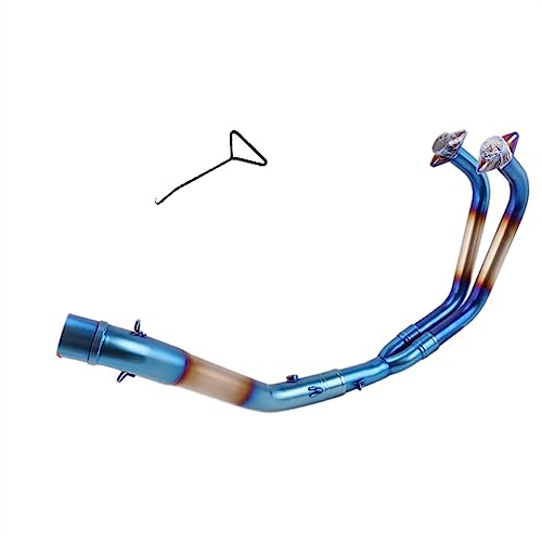Tubo de escape para Yamaha R3 MT-03 colector delantero modificado de acero inoxidable