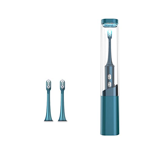 Electronic Toothbrush Kids Electric Toothbrush Intelligent Induction Wireless Charging Waterproof Electric Toothbrush Adult Household Floating Soft Bristles Children's Toothbrush, Dark Green