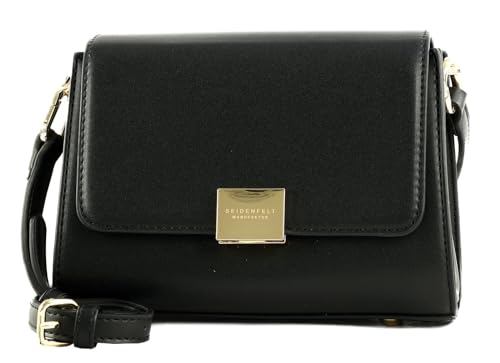 Ellanda Crossbag SEIDENFELT MANUFAKTUR sac bandoulière noir et doré pour femme