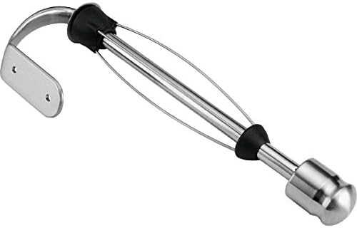 Kamenstein Perfect Tear Wall Mount Paper Towel Holder, Patented Design for One-Handed Use, Rounded Finial, 14-Inch, Brushed Silver Metal Finish