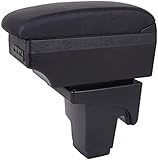 🚕 【duradero】 - Caja De Reposabrazos Para Automóvil Hecha De Abs + Cuero, Duradera Y No Fácil De Dañar, Larga Vida útil