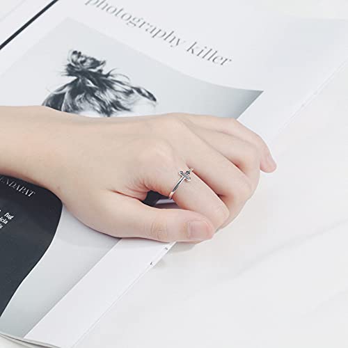 Sideways Cross Rings For Women Teen Girls Religious Cz Finger Rings For Women Christian Catholic Silver Rhinestone Faith Cross Rings #TOP2