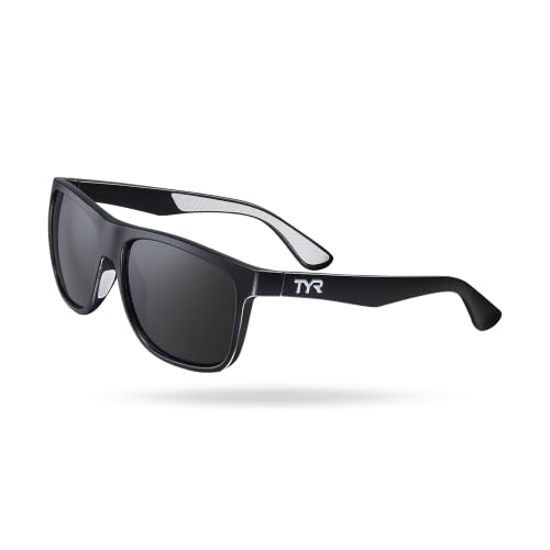TYR Men's Apollo HTS Sunglasses Polarized Rectangular, Smoke/Black, One Size by TYR - Used condition - US$49.50