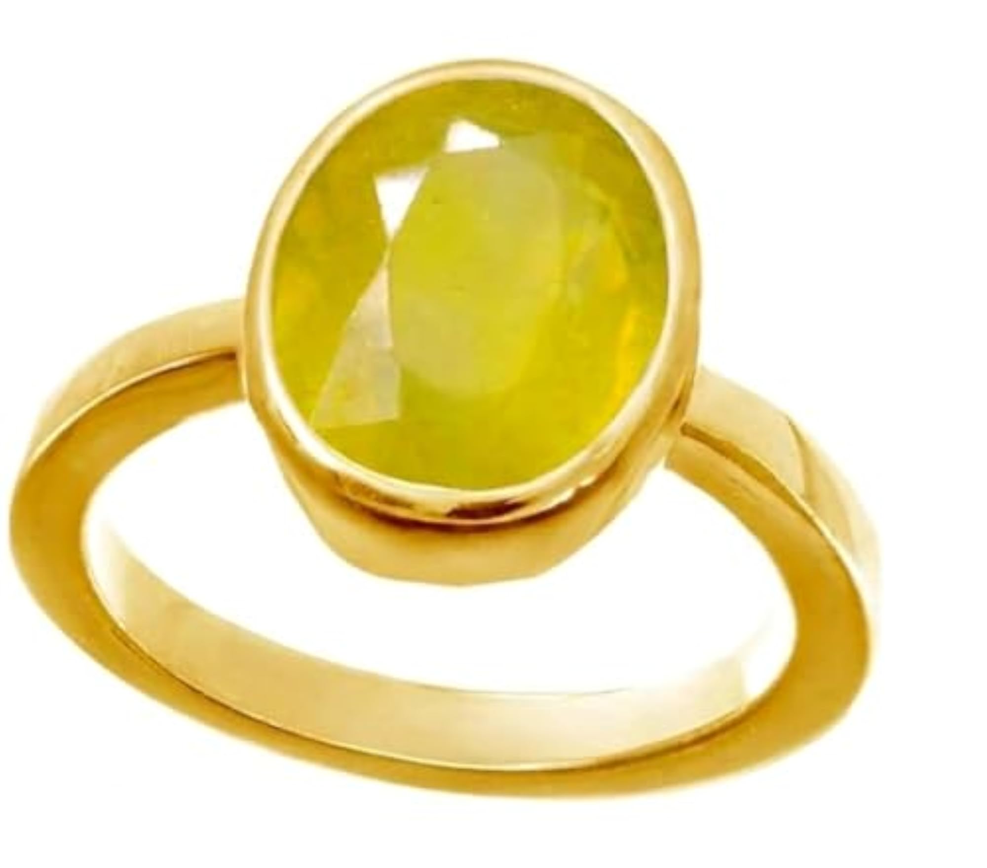 Stylish 16.35 Carat Adjustable Pukhraj Gemstone Ring, Unisex