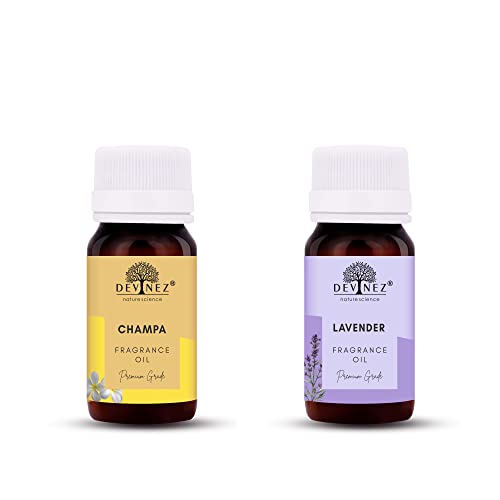 Image of Devinez Champa, Lavender Aroma Oil for Diffuser /Ultrasonic Aroma Diffuser /Tealight Diffuser /Reed Diffuser, 30ml Each