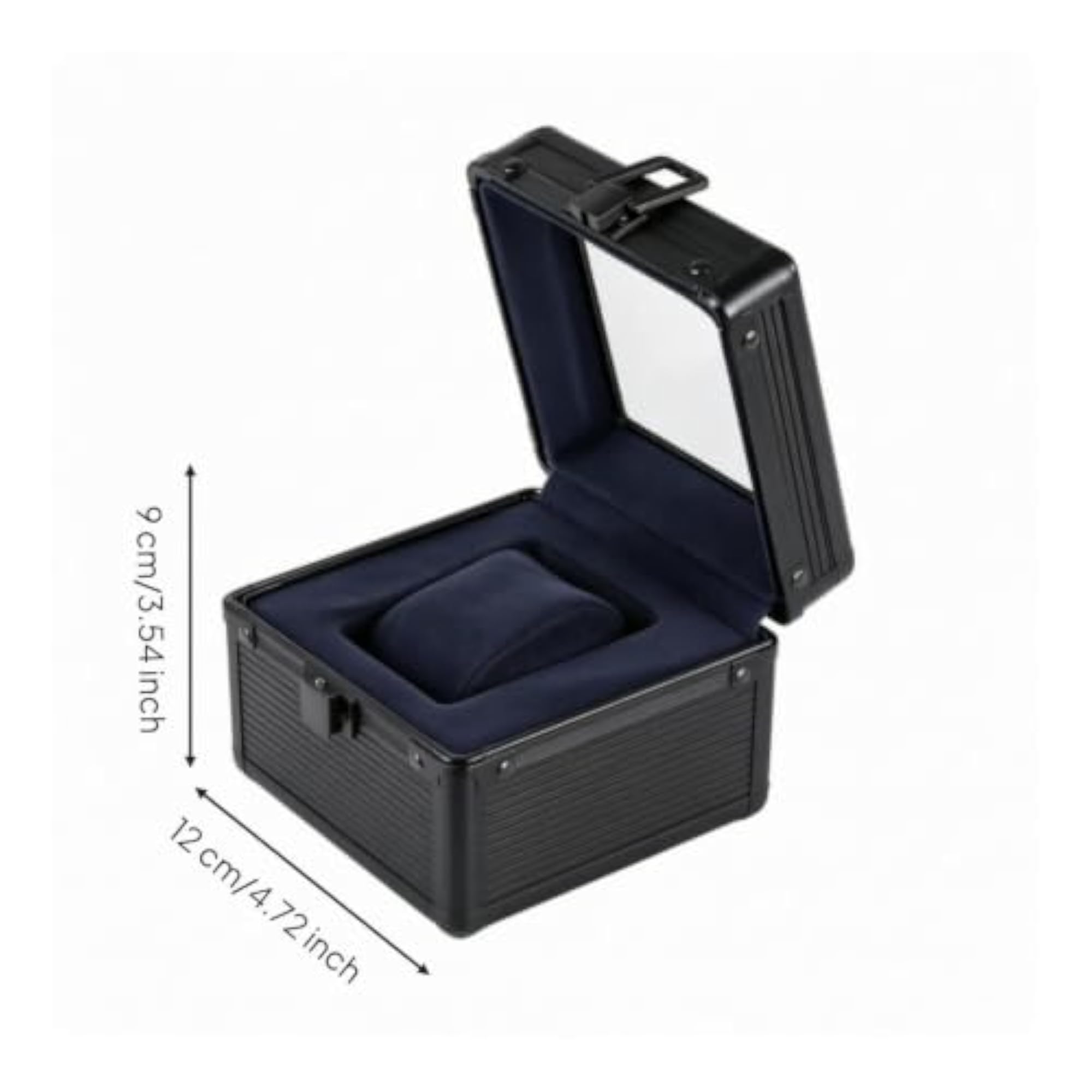 Aluminum Individual Watch Case, Hard-Cover Design