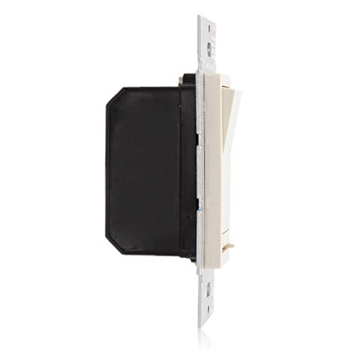 Maxxima Led Slide Dimmer Rocker Switch, 3-Way/Single Pole Decorative Electrical Light Switch 600 Watt Max, Led Compatible, Wall Plate Included - Almond #TOP4