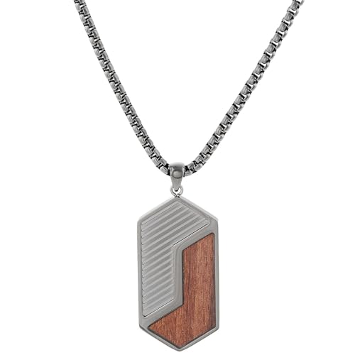 Collier pour Homme Holzkern en Acier Inoxydable : Un Bijou Durable qui Ne Noircit Jamais la Peau