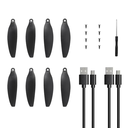 Syrisora Lot De 4 Paires Hélices Fibre De Carbone Pour Drone Tello – Noir, Performance Et Silence