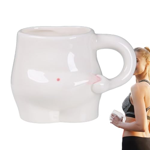 Zankie Tasse À Café en Céramique Créative - Tasse Drôle pour Gros Ventre ML Tasses Fabriquées À La Main Tasse De Ventre en Pot Parfaite comme Cadeau pour La Fête des Mères, La Fête des Pères