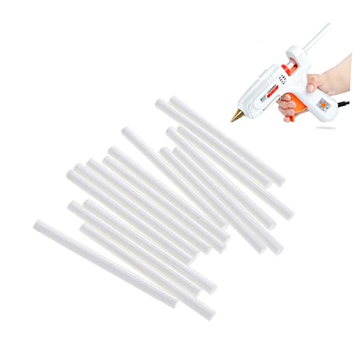 Alipis 20pezzi Bastoncini Colla Caldo Colorati Bianchi Adesivi Termofusibili Per Hobby e Articoli Te Leggeri e Facili Da Usare Senza Odore
