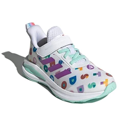 Adidas Lego x Fortarun Kids Dots Sneakes, Cloud White/Lab Purple/Clear Mint