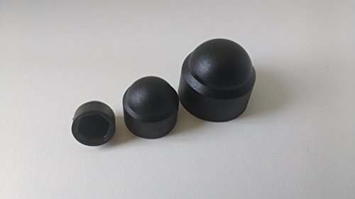 Preisvergleich Produktbild 10 Stück M5 Schlüsselweite 8 SW8 - SCHWARZ - Sechskant / Schutzkappe / Abdeckkappen / Abdeckstopfen / Ziermutterkappen livindo