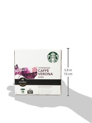 Image of Starbucks Caffe Verona, Dark, K-cup Portion Pack for Keurig K-cup Brewers 16-count
