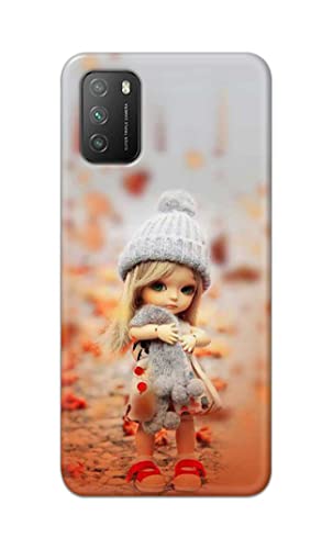 Image of PRINTFIDAA Doll Cute Girl Amazing Beauty Little Kid Child Playing Hard Back Cover for Poco M3 Back Cover -(P6) KAT1001