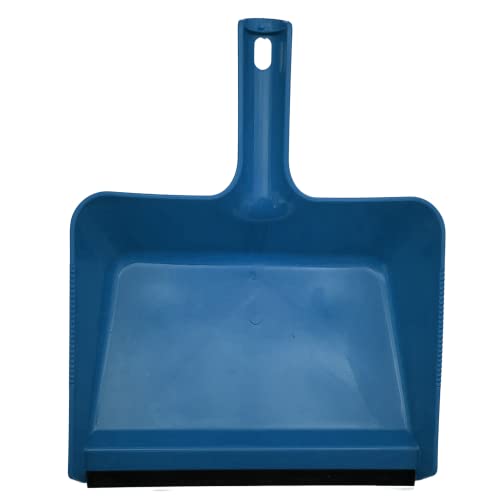 Set Of 4 Heavy Duty Commercial & Home Plastic Jumbo Dustpans 12 Inch Flexible - For Large Easy Cleanups, 4Pk #TOP2