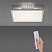 Produktbild SellTec LED Panel flach, 45x45, dimmbare Decken-Lampe mit indirekter Deckenbeleuchtung | Farbtemperatur mit Fernbedienung einstellbar, warmweiss - kaltweiss | Decken-Leuchte für Wohnzimmer + Küche