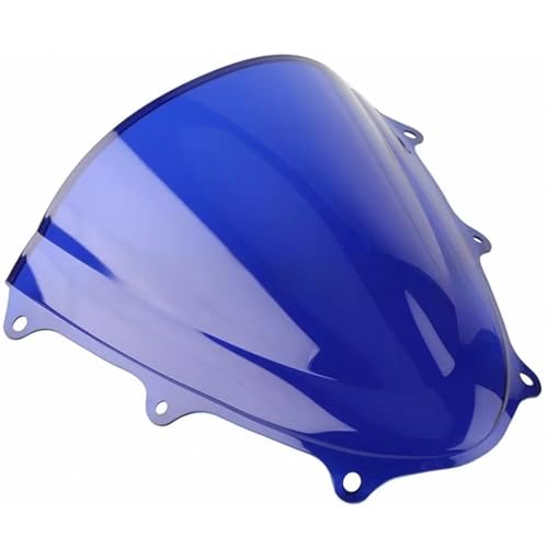 Pare-brise moto Suzuki GSXR 600 résout les turbulences au casque grâce au profil double bulle