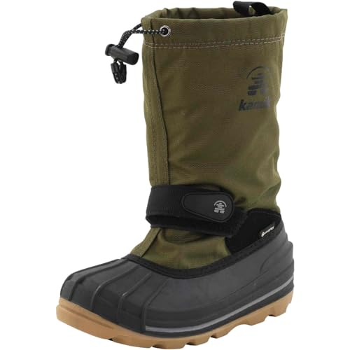 Kamik Jungen Unisex Kinder WATERBUG8G Winterstiefel Dark Olive 25 EU