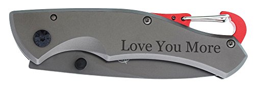 Personalized Gifts Boyfriend Gift for Boyfriend Love You More Laser Engraved Satin Gunmetal