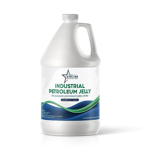 STELLAR CHEMICAL CORP Snow White Petroleum Jelly â€“ Extra Large White Petroleum Jelly for Cosmetic Use â€“ Thick and Smooth Petroleum Jelly â€“ 1 Gallon (7 Lbs)