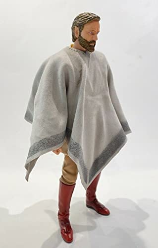 Semsons Figlot 1/12 Scale Fabric Poncho For 6Inch Star Wars Black Qui Gon Jinn Action Figure (Figure Not Included) #TOP2