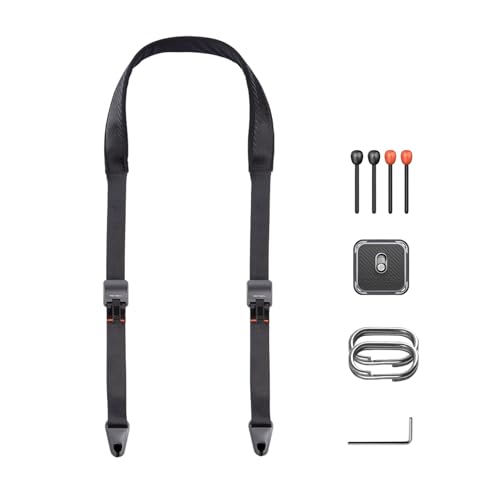 PGYTECH Tracolla per Fotocamera Rilascio Rapido Tracolla Fotocamera 110-152cm Regolabili Cinghie per Fotocamera a Sgancio Rapido per Fotografi per DSLR/SLR/Sony/Nikon/Fuji-Nero
